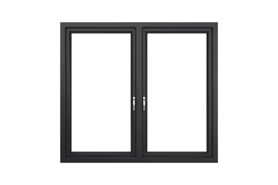 
Antracyt ram – utåtgående PVC fönster IGLO EXT, modern design
