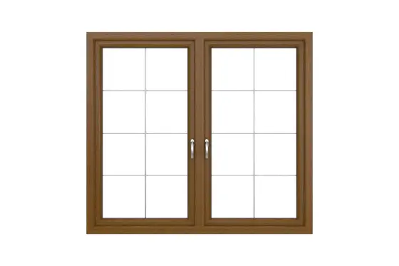 GLO Premier PVC-fönster med Specialek-profil – naturlig och elegant träimitation
