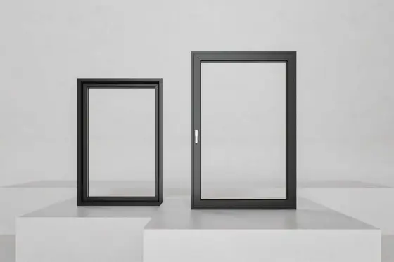 IDEAL NEO MD-FS PVC-fönster med chokladbrun ram – elegant och tidlös design