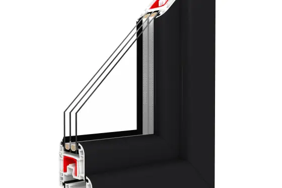IGLO Light PVC-fönster med Anthracite Smooth profil – modern och stilren design