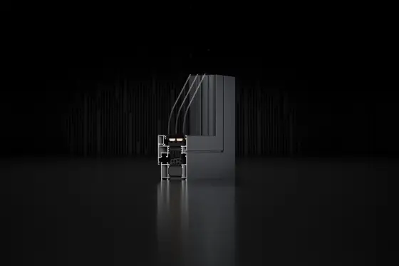 MB-86N SI aluminiumfönster med profil i färg exklusiv och modern aluminiumdesign