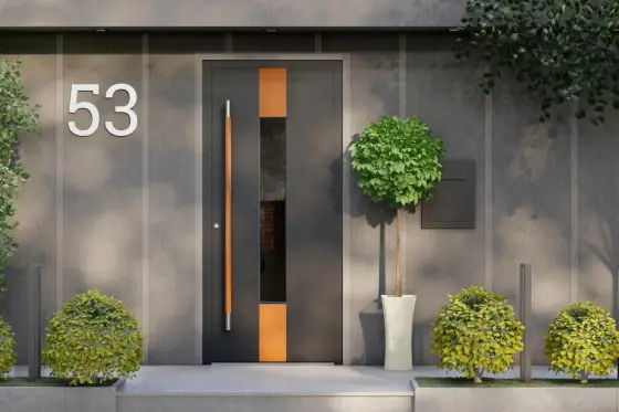 MB-86N SI aluminiumdörr Washington wood – träliknande design och hög energieffektivitet