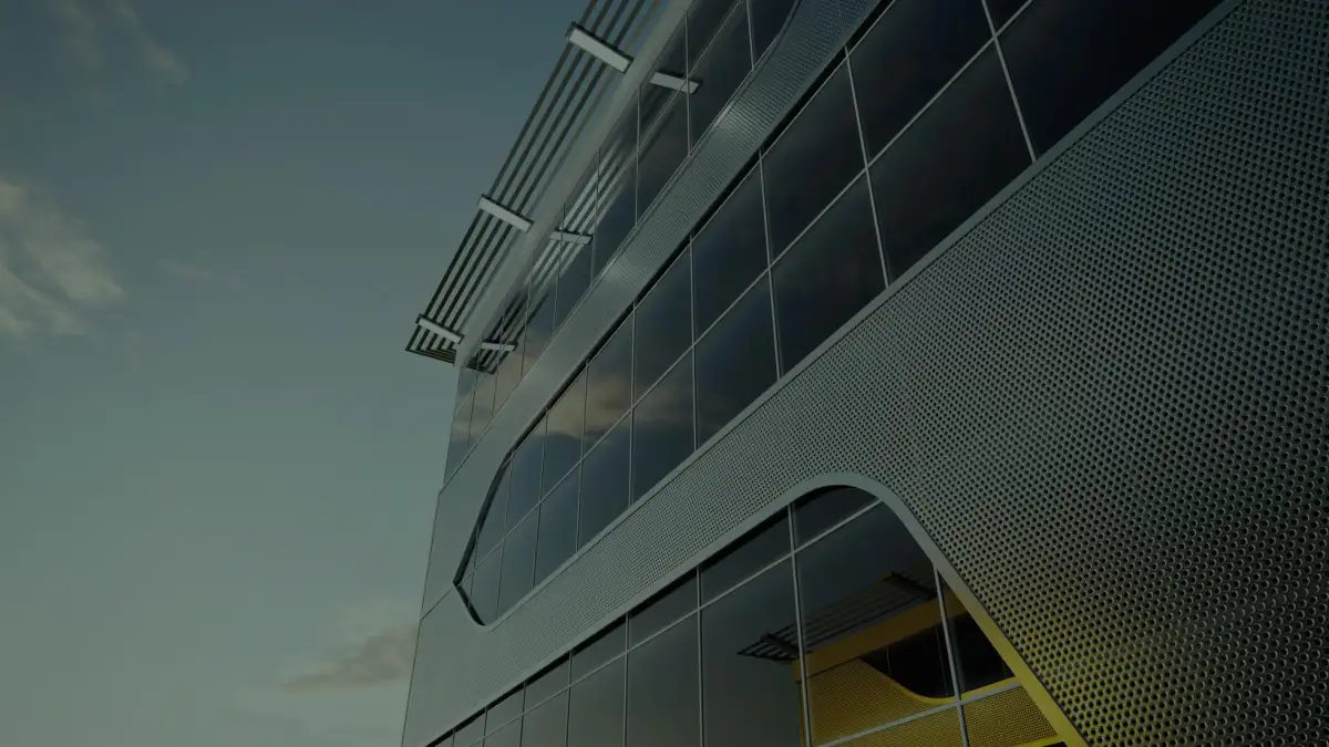 MB-SR50N / SR50N HI – Moderna Glasfasad & Aluminiumfasadsystem för Energieffektivitet MB-SR50N HI glasfasadsystem med aluminiumstruktur och hög värmeisolering på modern byggnad
