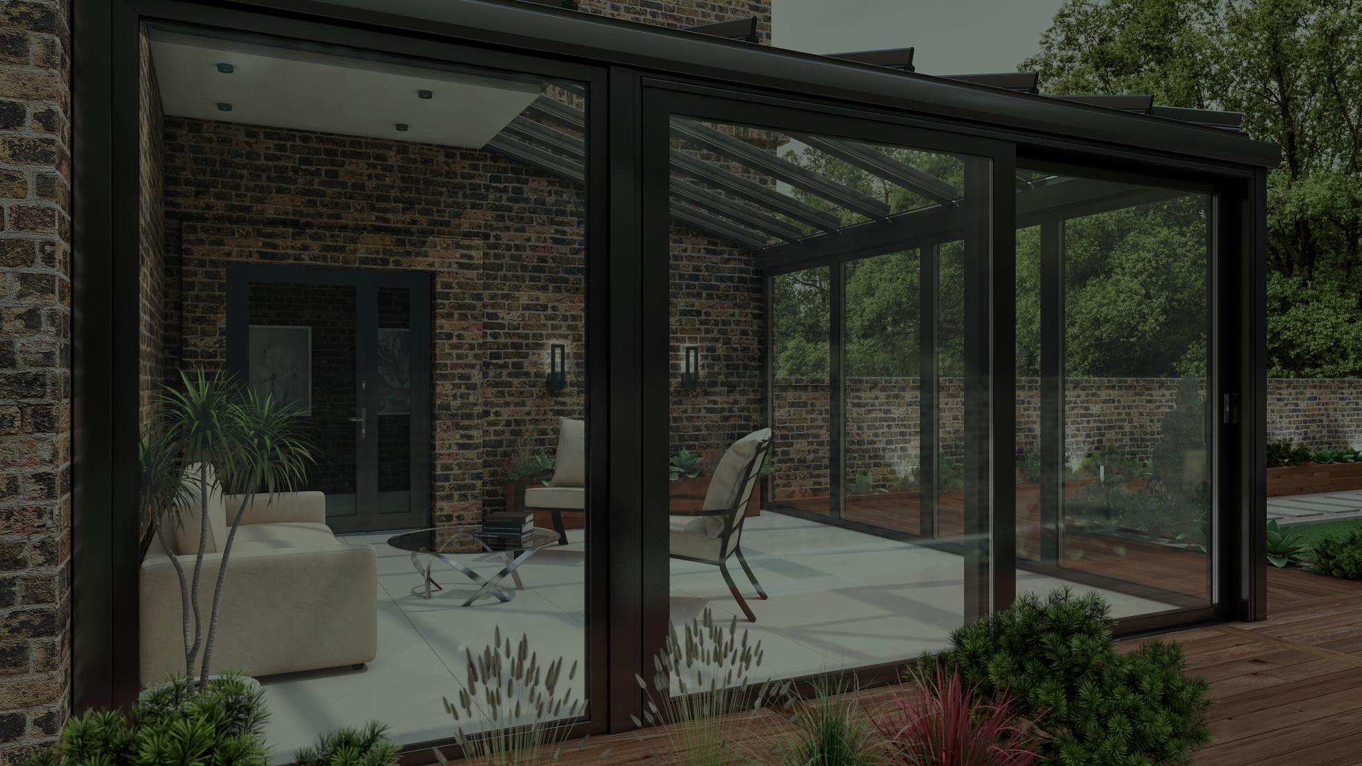 odernt isolerat uterum i glas och aluminium med klimatkontroll och professionell montering – Fönsterexpressen